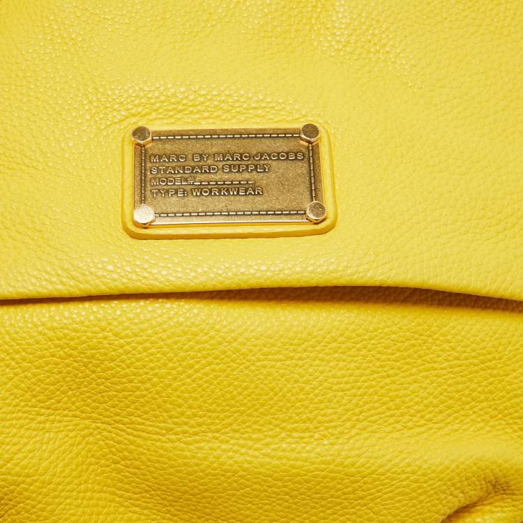 Pre Owned Marc by Marc Jacobs Yellow Leather Classic Q Lil Ukita Shoulder Bag