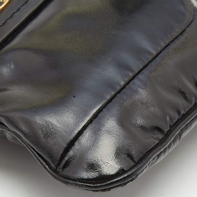Pre Owned Marc by Marc Jacobs Black Coated Fabric Totally Turnlock Percy Crossbody Bag