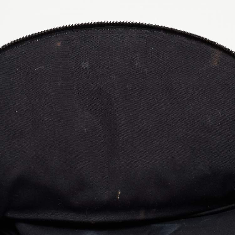 Pre Owned Marc by Marc Jacobs Black Leather Studded Fold Over Clutch