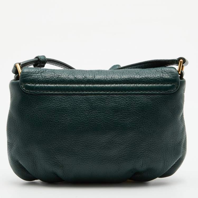 Pre Owned Marc By Marc Jacobs Green Leather Classic Q Natasha Crossbody Bag