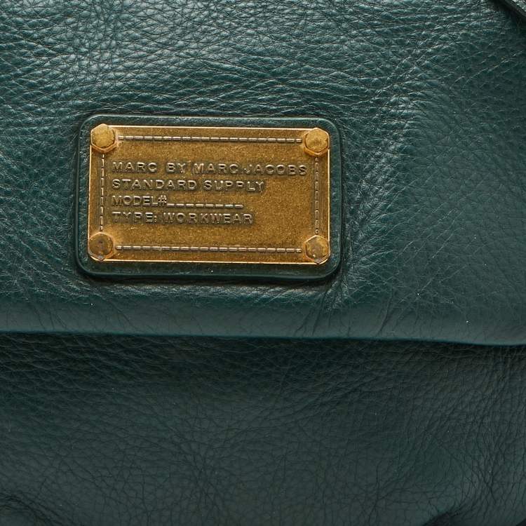 Pre Owned Marc By Marc Jacobs Green Leather Classic Q Natasha Crossbody Bag