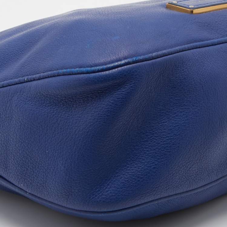 Pre Owned Marc by Marc Jacobs Blue Leather Too Hot to Handle Tote
