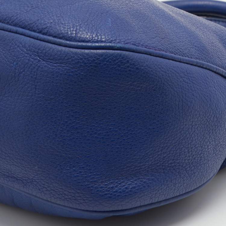 Pre Owned Marc by Marc Jacobs Blue Leather Too Hot to Handle Tote
