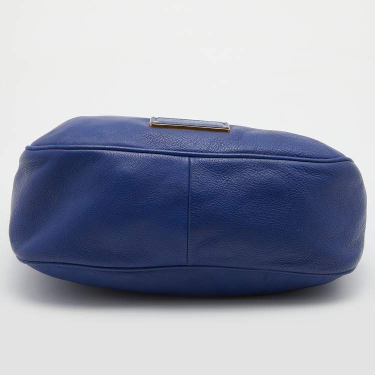 Pre Owned Marc by Marc Jacobs Blue Leather Too Hot to Handle Tote