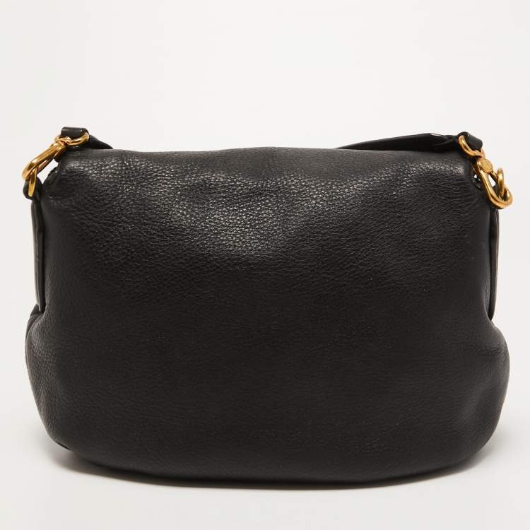 Pre Owned Marc by Marc Jacobs Black Leather Classic Q Natasha Crossbody Bag