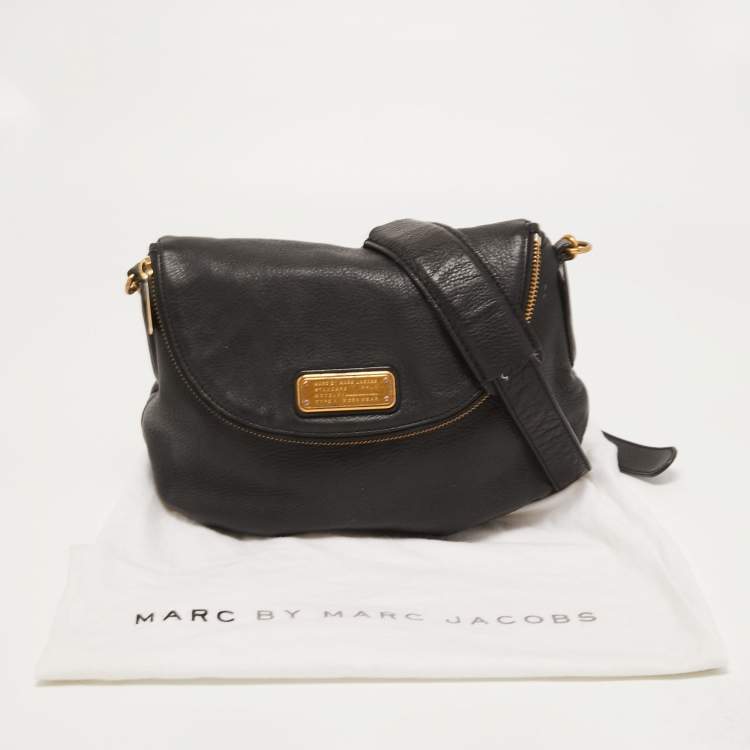 Pre Owned Marc by Marc Jacobs Black Leather Classic Q Natasha Crossbody Bag