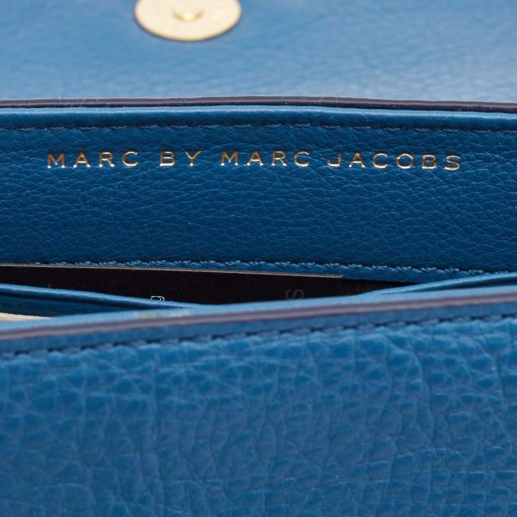 Pre Owned Marc by Marc Jacobs Blue Leather Too Hot to Handle Sofia Crossbody Bag