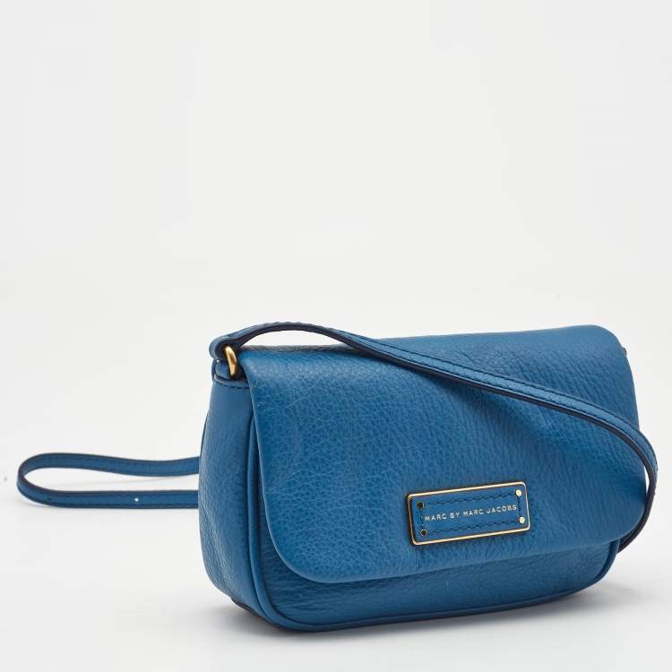 Pre Owned Marc by Marc Jacobs Blue Leather Too Hot to Handle Sofia Crossbody Bag