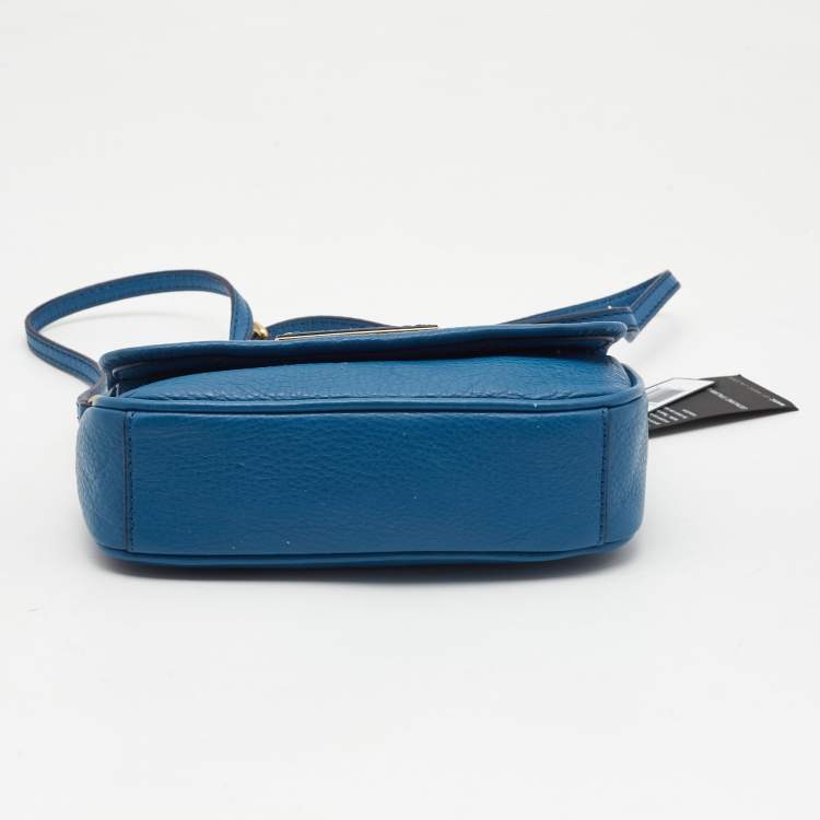 Pre Owned Marc by Marc Jacobs Blue Leather Too Hot to Handle Sofia Crossbody Bag