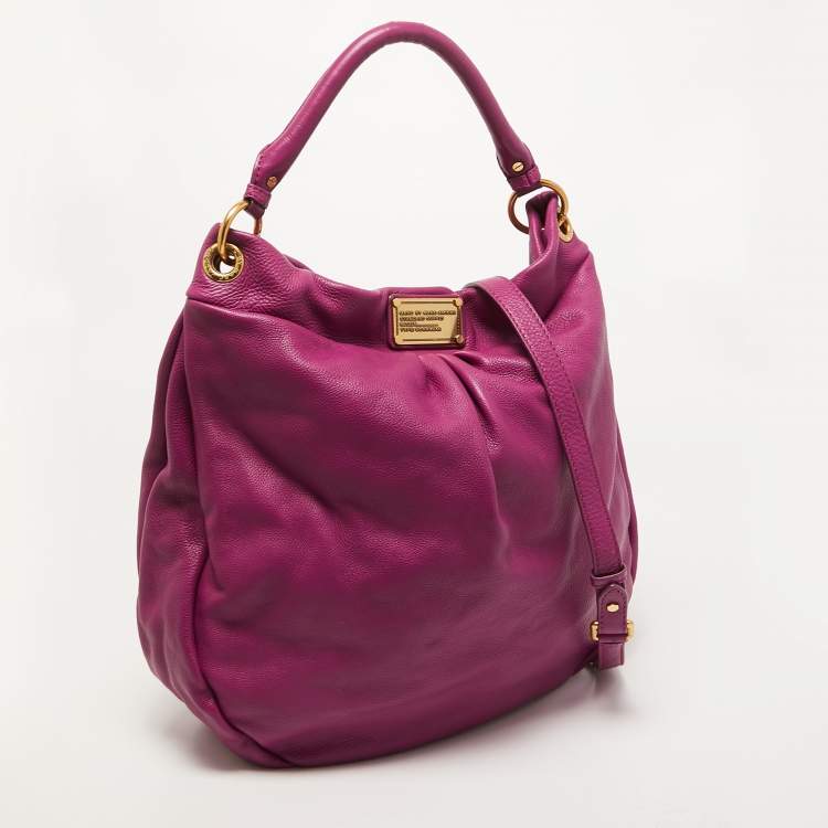 Pre Owned Marc by Marc Jacobs Pink Leather Hobo