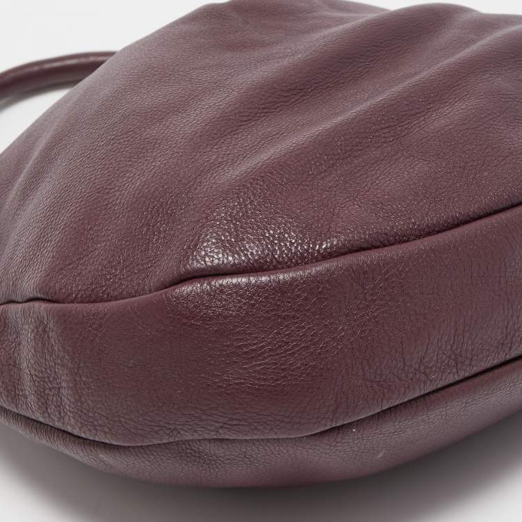 Pre Owned Marc by Marc Jacobs Purple Leather Classic Q Hillier Hobo