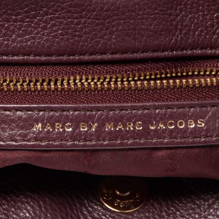 Pre Owned Marc by Marc Jacobs Purple Leather Classic Q Hillier Hobo
