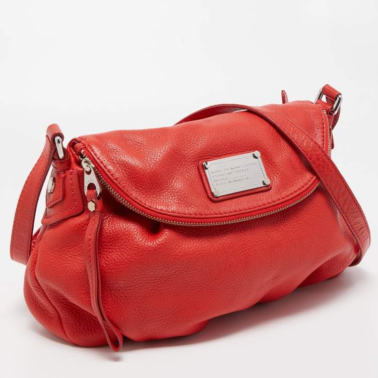 Pre Owned Marc by Marc Jacobs Red Leather Classic Q Natasha Crossbody Bag