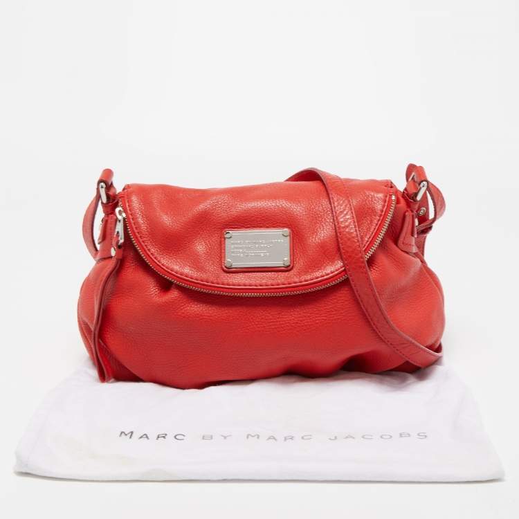 Pre Owned Marc by Marc Jacobs Red Leather Classic Q Natasha Crossbody Bag
