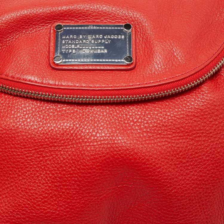 Pre Owned Marc by Marc Jacobs Red Leather Classic Q Natasha Crossbody Bag