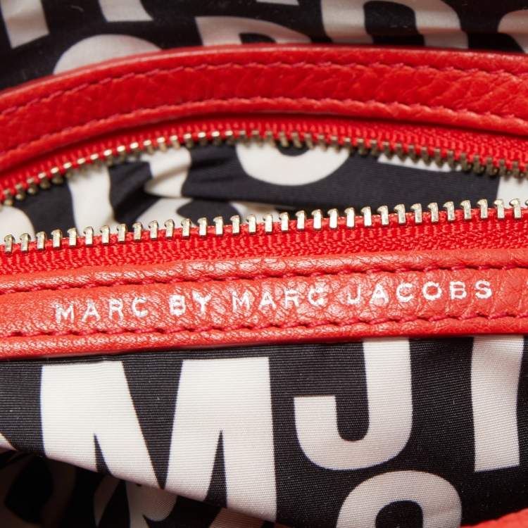 Pre Owned Marc by Marc Jacobs Red Leather Classic Q Natasha Crossbody Bag