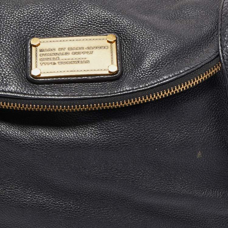 Pre Owned Marc by Marc Jacobs Black Leather Classic Q Natasha Crossbody Bag