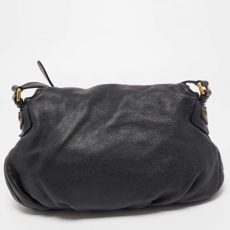 Pre Owned Marc by Marc Jacobs Black Leather Classic Q Natasha Crossbody Bag