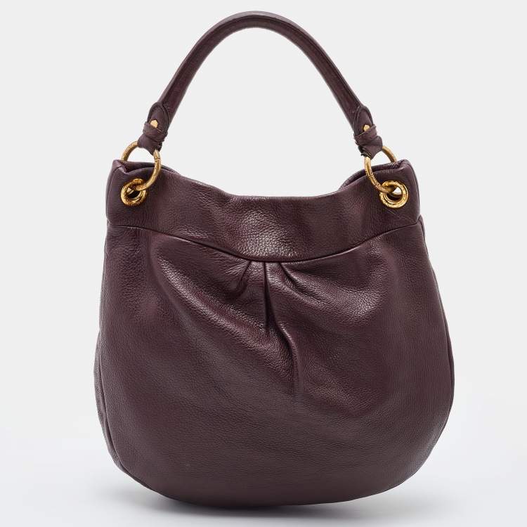 مملوكة مسبقًا Marc by Marc Jacobs Burgundy Leather Classic Q Hillier Hobo