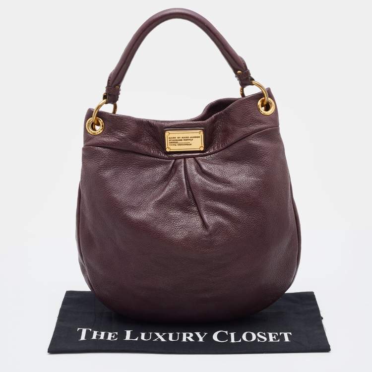 مملوكة مسبقًا Marc by Marc Jacobs Burgundy Leather Classic Q Hillier Hobo