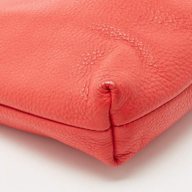 Pre Owned Marc by Marc Jacobs Red Leather Can't Clutch