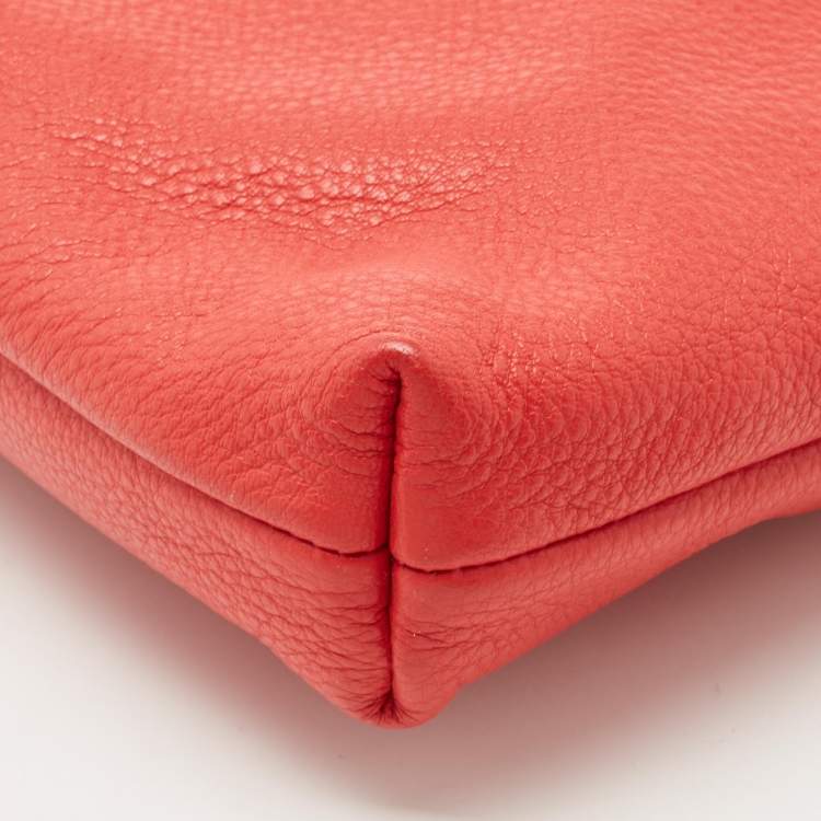 Pre Owned Marc by Marc Jacobs Red Leather Can't Clutch