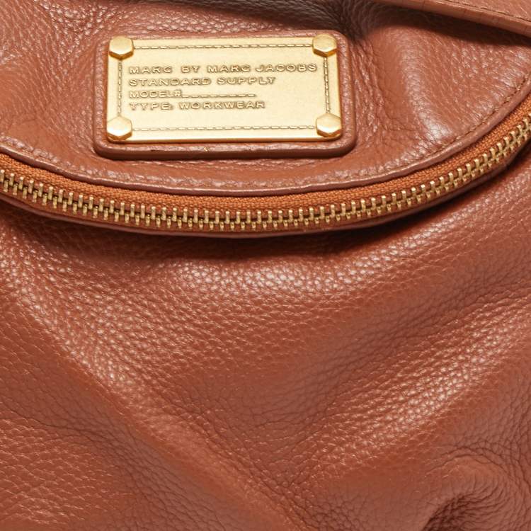 Pre Owned Marc By Marc Jacobs Brown Leather Classic Q Natasha Crossbody Bag