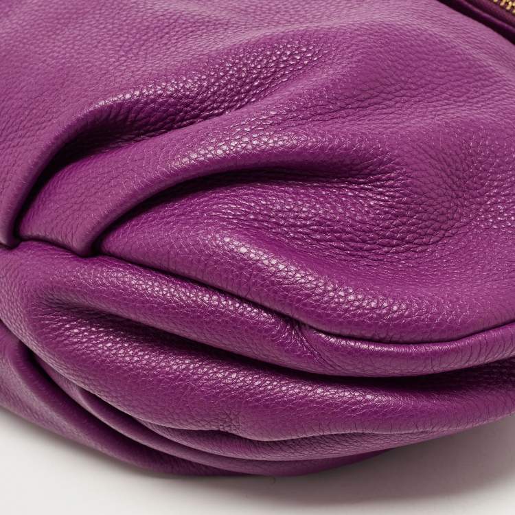 Pre Owned Marc by Marc Jacobs Purple Leather Classic Q Natasha Crossbody Bag