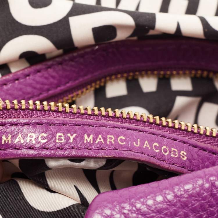 Pre Owned Marc by Marc Jacobs Purple Leather Classic Q Natasha Crossbody Bag