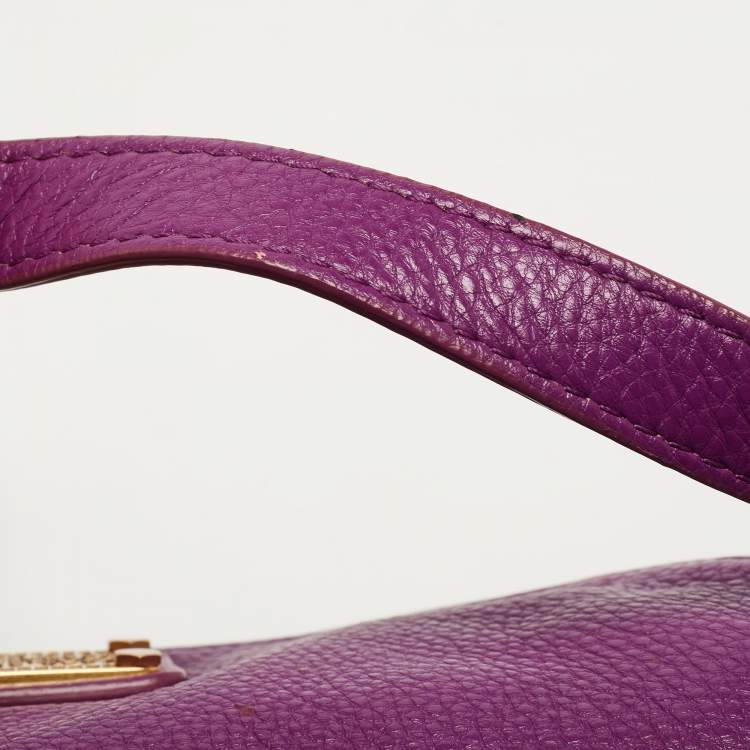 Pre Owned Marc by Marc Jacobs Purple Leather Classic Q Natasha Crossbody Bag