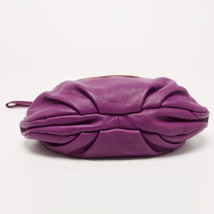 Pre Owned Marc by Marc Jacobs Purple Leather Classic Q Natasha Crossbody Bag