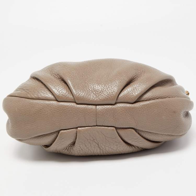 Pre Owned Marc by Marc Jacobs Taupe Leather Classic Q Natasha Crossbody Bag