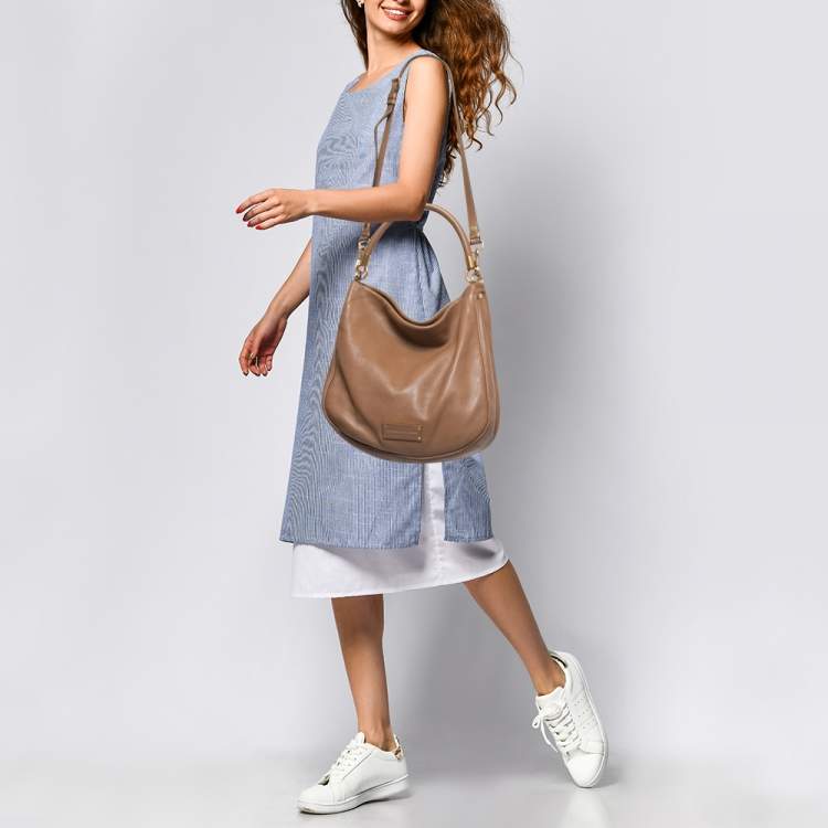 Pre Owned Marc by Marc Jacobs Brown Leather Too Hot to Handle Tote Bag