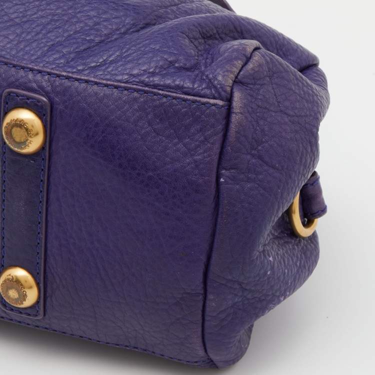 Pre Owned Marc by Marc Jacobs Purple Leather Classic Q Baby Groovee Bag