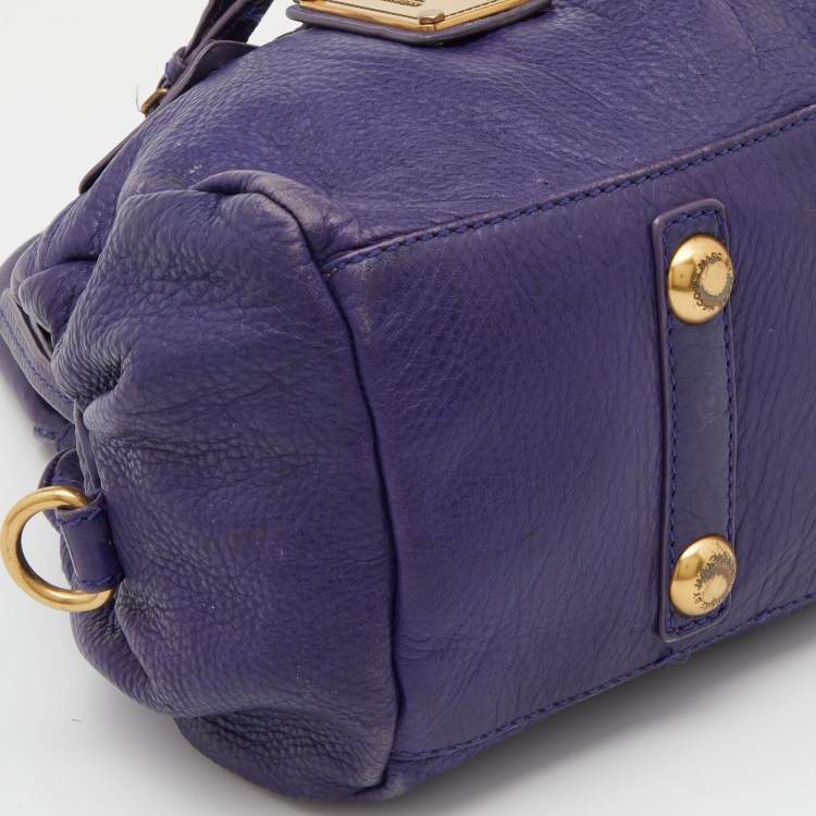 Pre Owned Marc by Marc Jacobs Purple Leather Classic Q Baby Groovee Bag