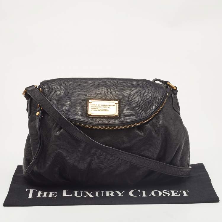 Pre Owned Marc by Marc Jacobs Black Leather Classic Q Natasha Crossbody Bag