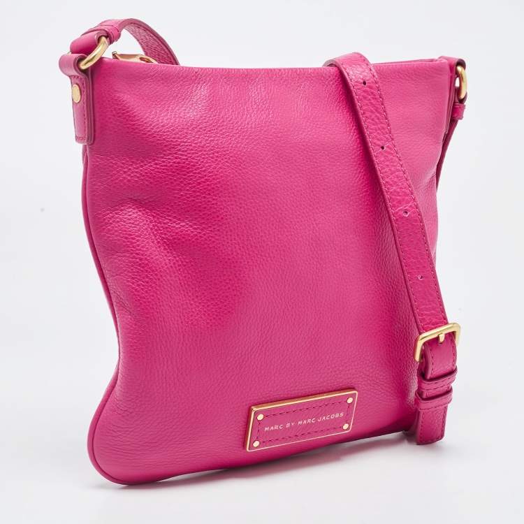 Pre Owned Marc by Marc Jacobs Pink Leather Too Hot To Handle Sia Crossbody Bag