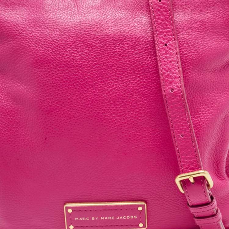 Pre Owned Marc by Marc Jacobs Pink Leather Too Hot To Handle Sia Crossbody Bag