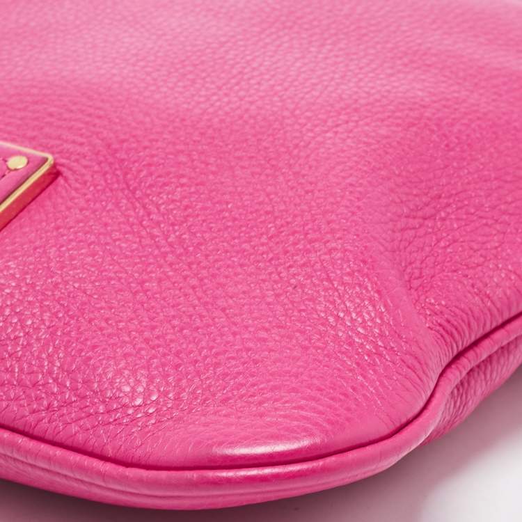 Pre Owned Marc by Marc Jacobs Pink Leather Too Hot To Handle Sia Crossbody Bag