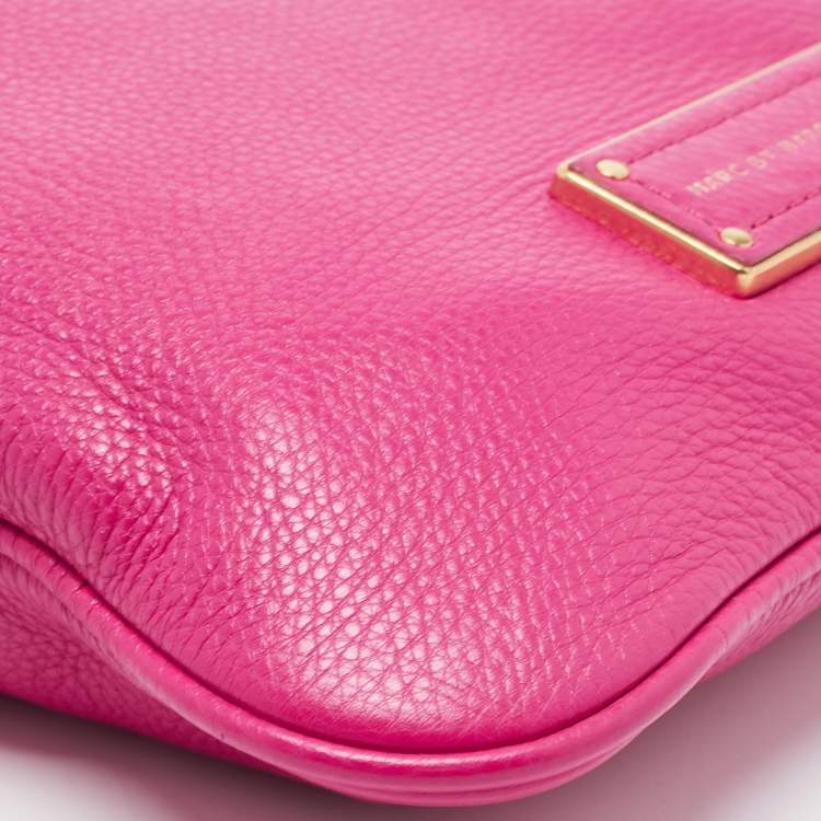 Pre Owned Marc by Marc Jacobs Pink Leather Too Hot To Handle Sia Crossbody Bag