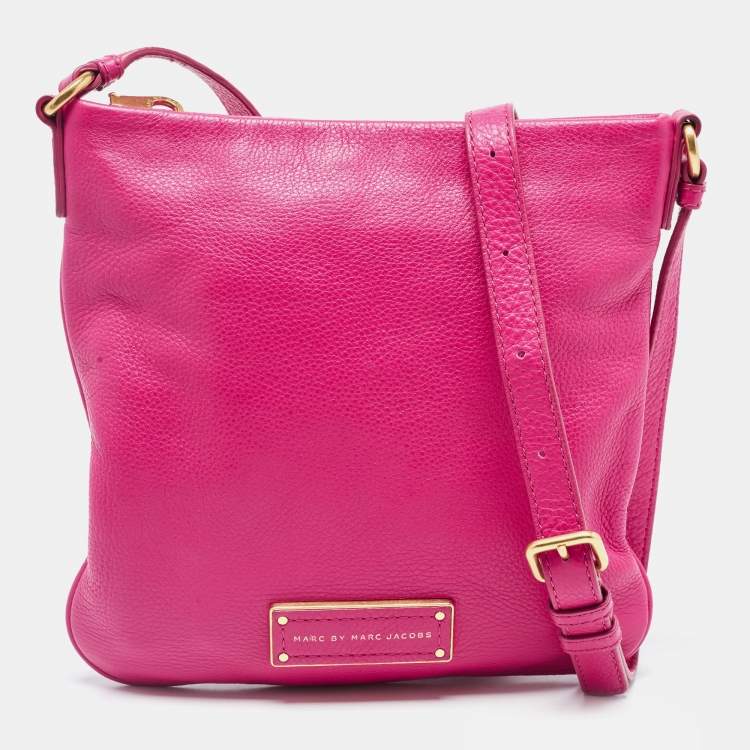 Pre Owned Marc by Marc Jacobs Pink Leather Too Hot To Handle Sia Crossbody Bag