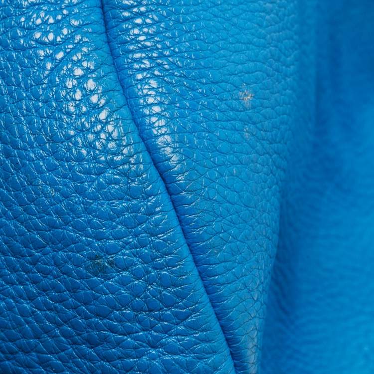 Pre Owned Marc by Marc Jacobs Blue Leather Classic Q Hillier Hobo