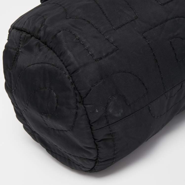 Pre Owned Marc by Marc Jacobs Black Nylon Pretty Boston Bag