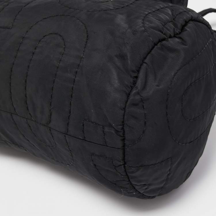 Pre Owned Marc by Marc Jacobs Black Nylon Pretty Boston Bag