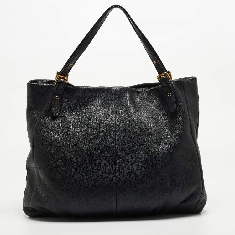 Pre Owned Marc by Marc Jacobs Black Leather Classic Q Shopgirl Tote