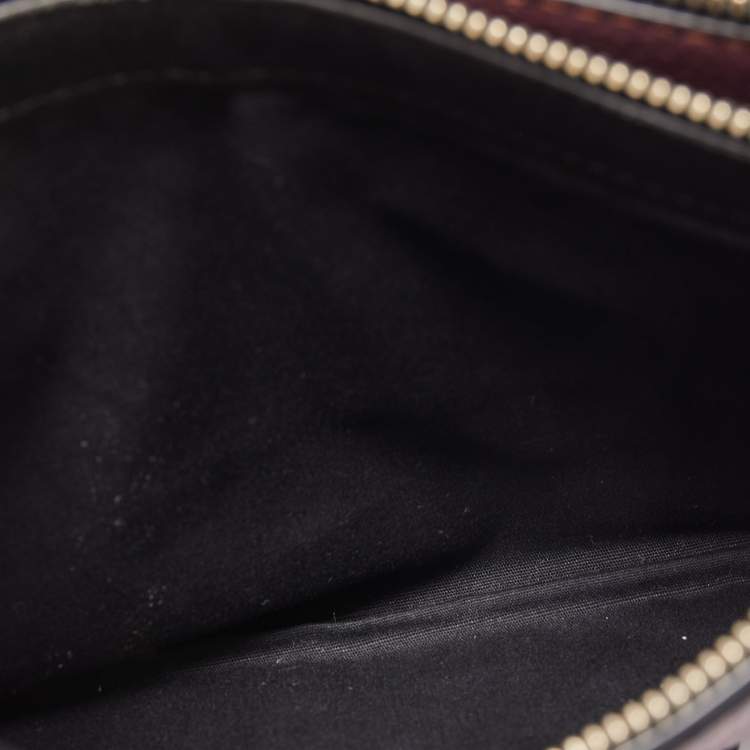Pre Owned Marc by Marc Jacobs Plum Leather Ligero Double Percy Crossbody Bag