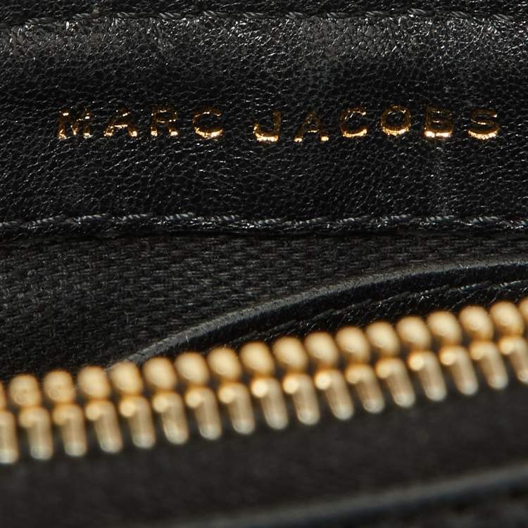 Pre Owned Marc by Marc Jacobs Black Quilted Leather Flap Crossbody Bag