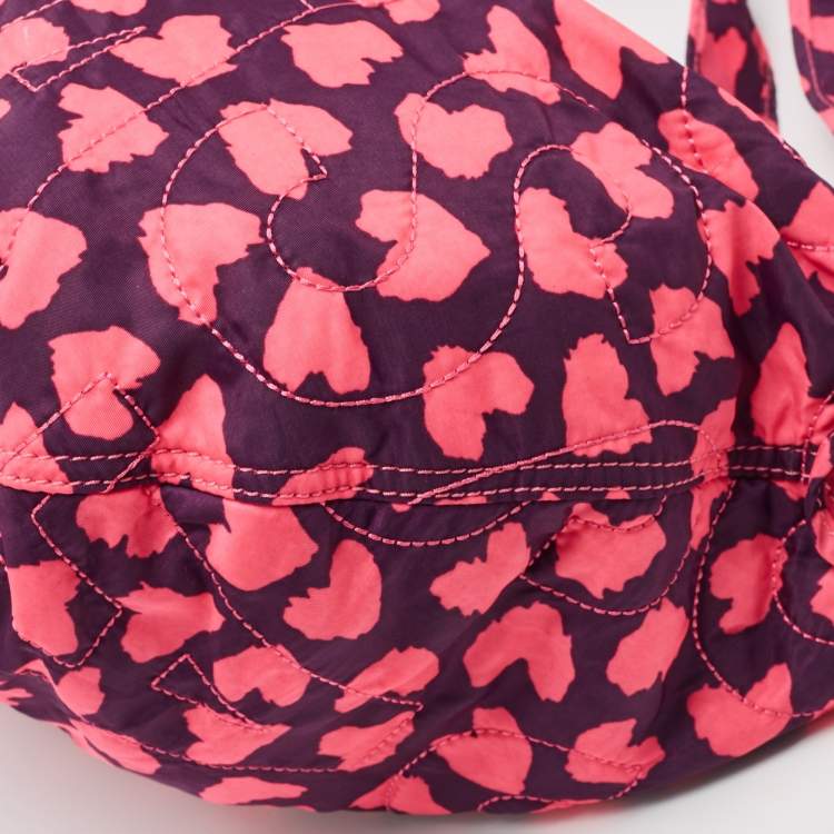 Pre Owned Marc by Marc Jacobs Pink/Purple Pretty Nylon Slingy Hobo