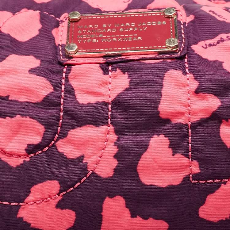 Pre Owned Marc by Marc Jacobs Pink/Purple Pretty Nylon Slingy Hobo