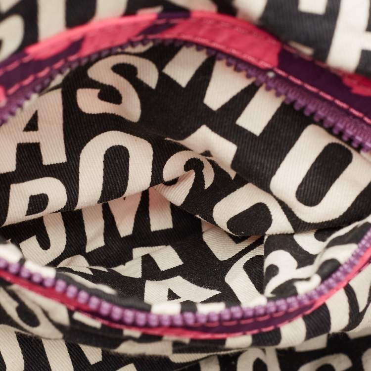 Pre Owned Marc by Marc Jacobs Pink/Purple Pretty Nylon Slingy Hobo